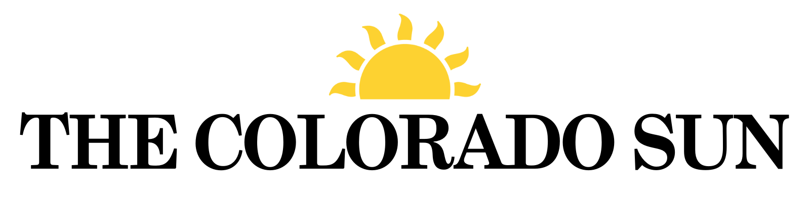 The Colorado Sun logo with a stylized yellow sun above the text "THE COLORADO SUN" in black capital letters.